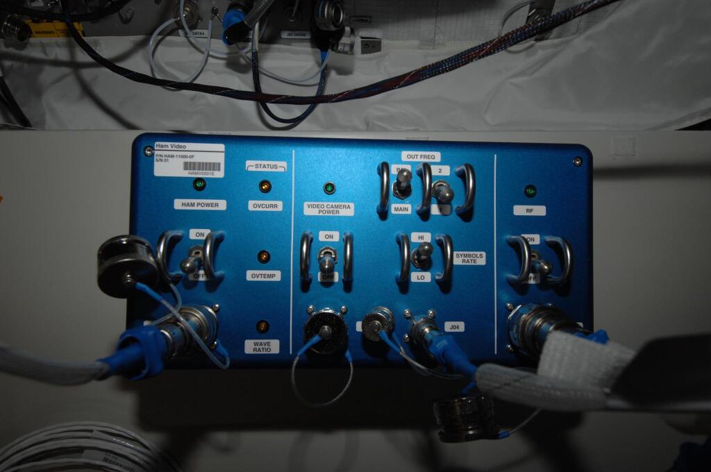 hamtv transmitter in the iss columbus module