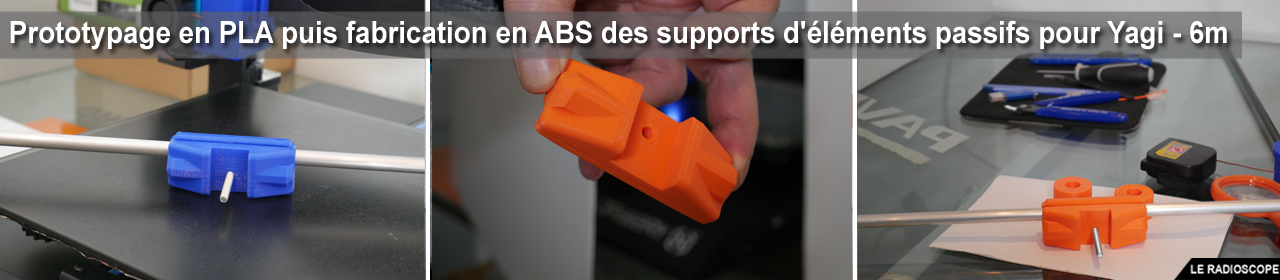 elaboration fabrication support yagi 6m abs