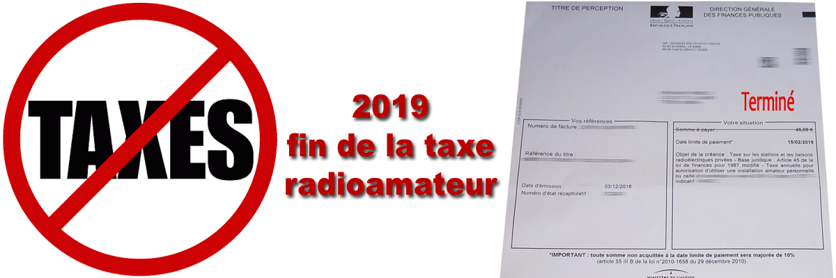 fin taxe radioamateur 2019